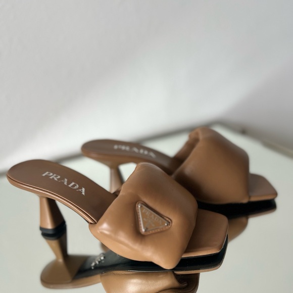 New Prada Soft 65mm nappa leather mules 37 $1,150 - Picture 7 of 9